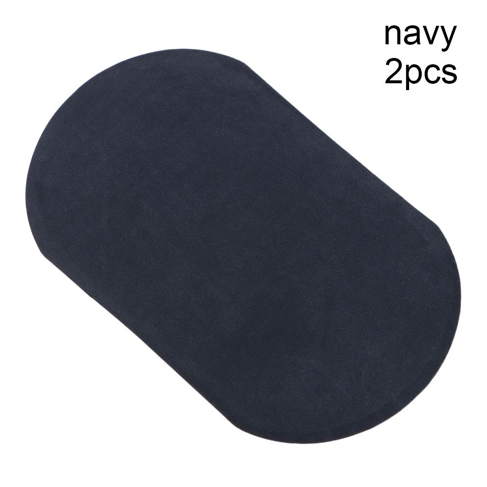 2Pcs Imitation Buckskin Stickers Clothes Patches Elbow Iron on Patch Leather Pants Knee Appliques Clothes Sewing Tools: Multi-Colored