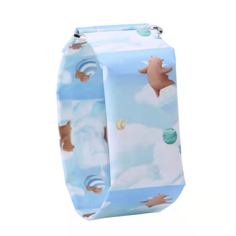 LED Sports Paper Watch Digital Magnetic Waterproof Watch Novelty Paper Watch Men And Women Waterproof Watch: A-7