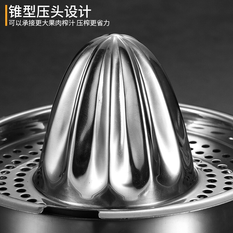 Portable lemon orange manual fruit juicer stainless steel kitchen accessories tools citrus raw hand pressed juice maker
