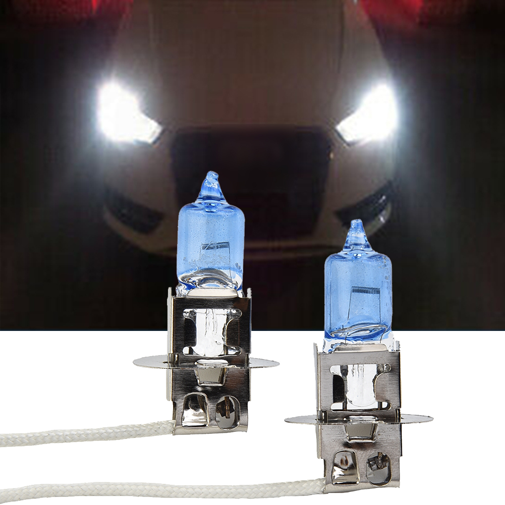 1 par H3 xenón blanco 100W 12v faro halógeno 453 luz antiniebla bombilla de coche lámpara halógena bombilla de repuesto de faro de coche