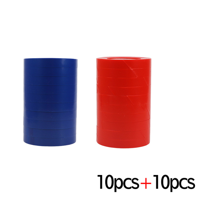 Gardening Tools Tapetool Tape PVC Plant Tie Tapetools Gardening Tape Banding Machine Vegetable Fruit Tree Taper: 20 pcs Blue with Red