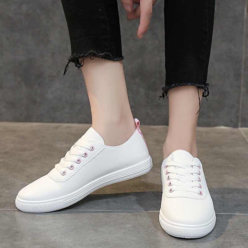 Tenis femeninos para mujer, zapatillas de cuero transpirable, calzado para deportes al aire libre, cómodo para entrenamiento de Fitness, gimnasio