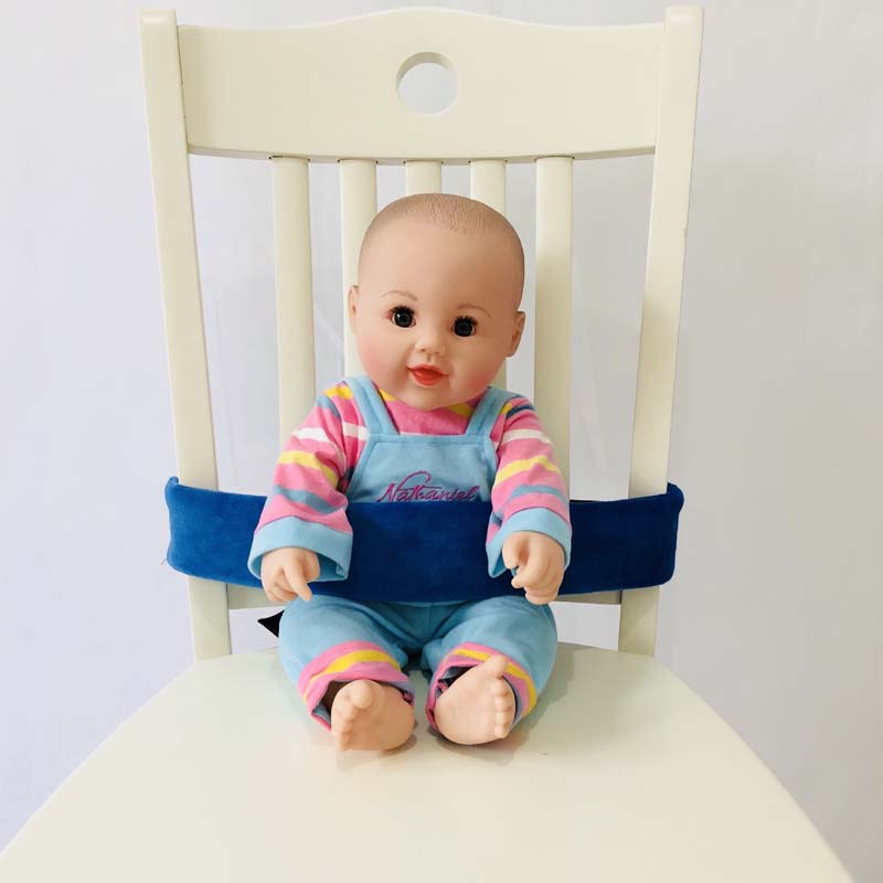 Baby Seat Strap Protable Kids Feeding Chair Safety Belt High Chair Harness/Shopping Cart or Trolley Strap: Blue