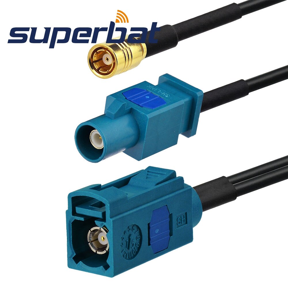 Superbat/FM/AM a DAB/DAB + Radio de coche convertidor de antena/divisor con Fakra conector SMB para Alpine JVC Kenwood coche Digital Radio