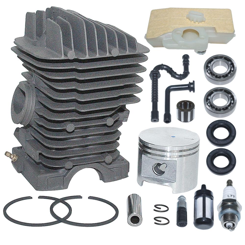 Kit de Piston de cylindre de 46mm pour Stihl 029 MS290 039 MS390 pièces de tronçonneuse avec roulements de joint d'étanchéité