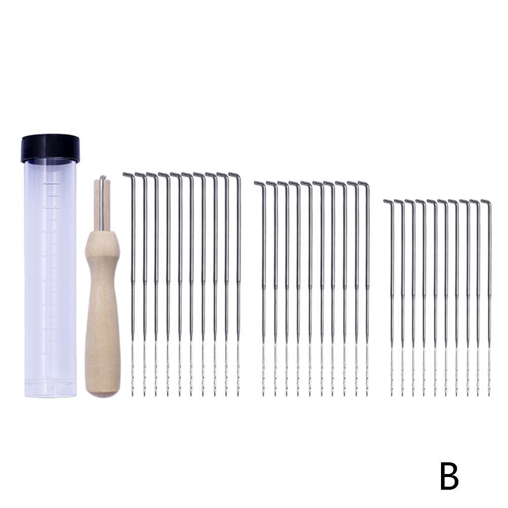 18Pcs Felting Needles Kits Wool Felt Pocked Needles Set Diy Craft Felt Tools with Wood Handle with Bottle Best for Kids: B