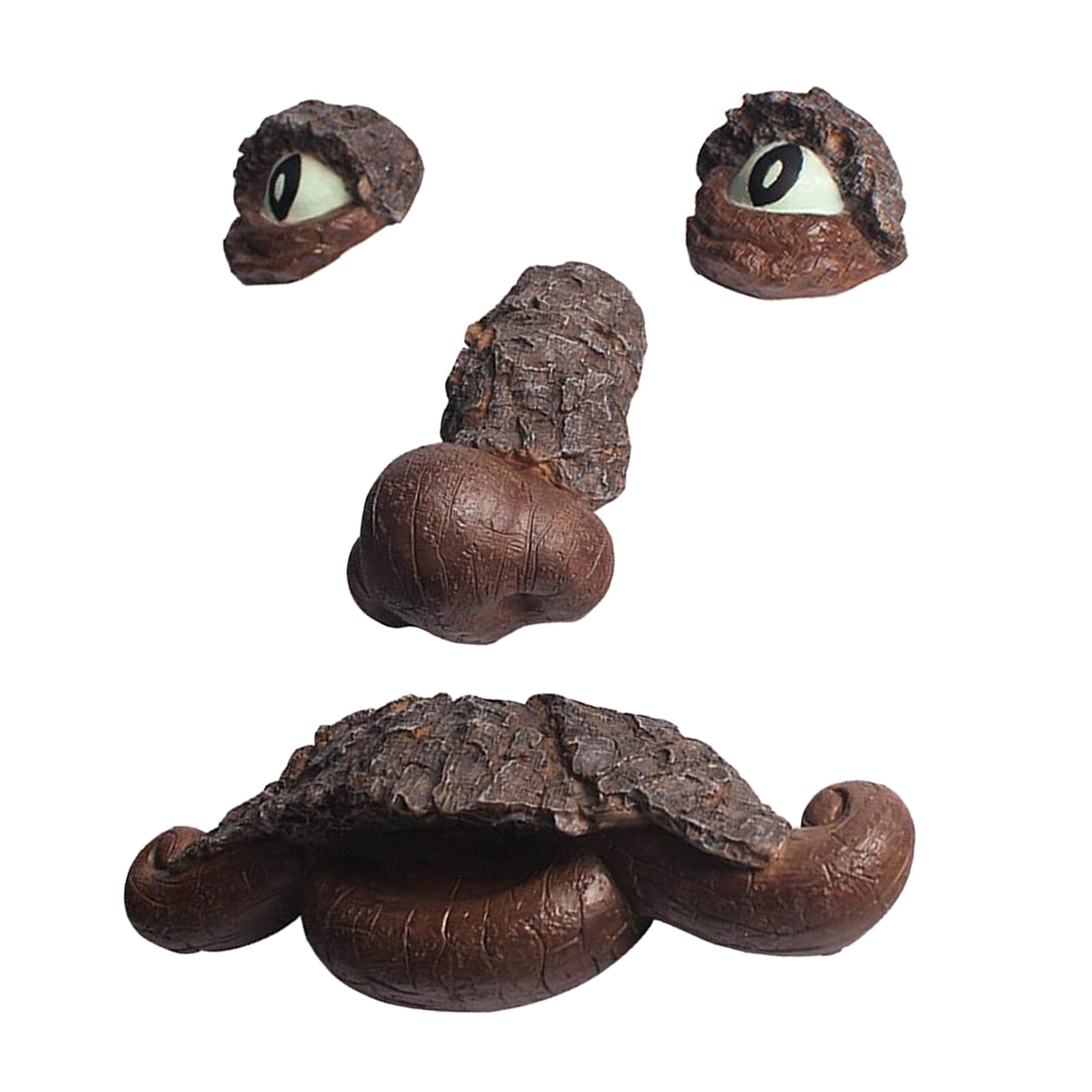Tree Face Decor Outdoor Fun Old Man Tree Sculpture Yard Art Garden and Yard Outside Decorations