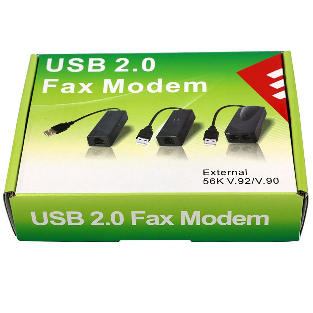 USB 56K V.90 V.92 External Dial Up Voice Fax Data Modem for Win XP Vista Win7/8/10 Linux