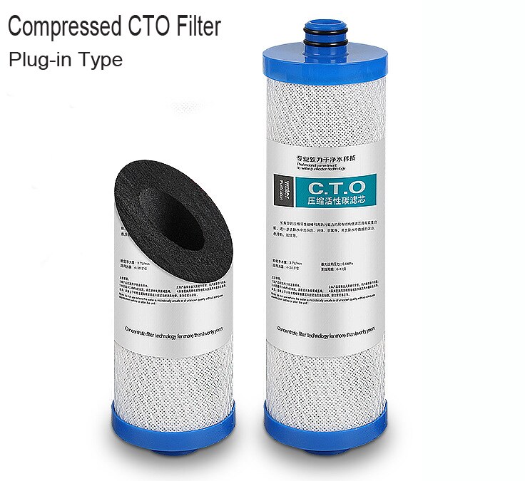 10 "Plug-In Gecomprimeerde Actieve Kool Filter/Chemische Gratis Filter Vervanging/Carbon Filter Kaars Voor Tap waterzuiveraar