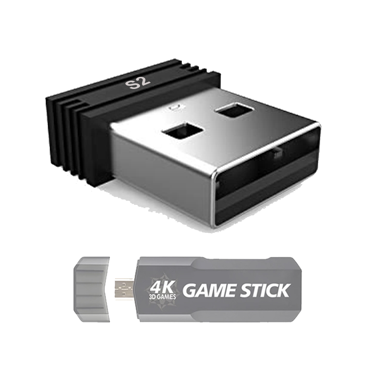 Dongle USB S2 para GD10 4K, palo de juego para gamepad, receptor inalámbrico para VAYAVA Ampown GD20 G11 PRO, USB inalámbrico