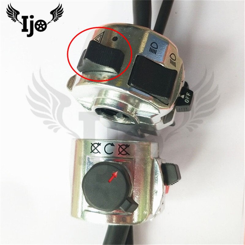 moto controller control multi-function motoribke switcher universal silver metal motorcycle switch