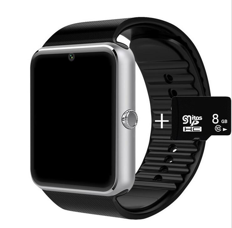 Relojes GT08 Plus para hombre, reloj de Metal con Bluetooth, ranura para tarjeta Sim, mensajes Push para teléfono Android IOS,: Package B