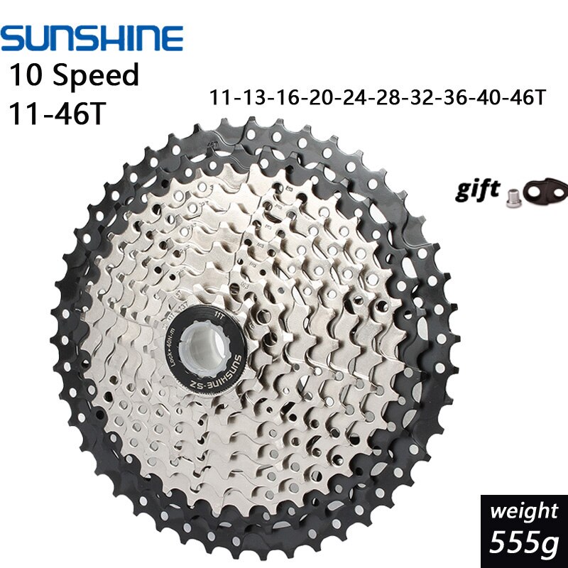 Cykel mtb kassette 8s 9s 10s 11s speed 32/36/40/42/46/50t frihjul breddeforhold mountainbike svinghjul: 10 hastighed 11-46t