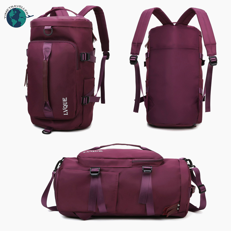 Waterproof Gym Fitness Bag Outdoor Backpack Women Travel Backpack Shoe Sport Student Excerise Backpack Casual Backbags: Red