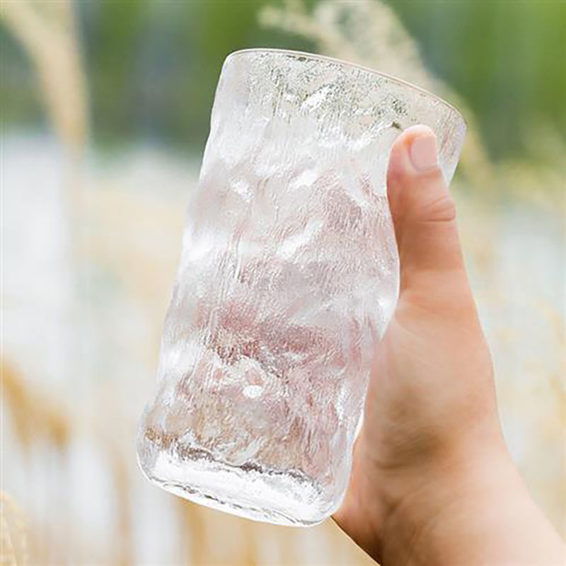 Glacier glass water glass frosted Japanese style simple milk glass beer glass juice glass coffee cup Western wine glass