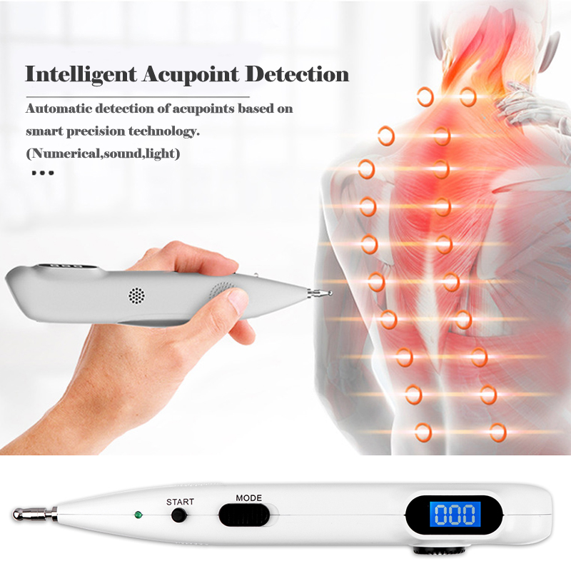 Stylo méridien d&#39;acupuncture électrique, stylo d&#39;acupuncture électronique détecteur de Point d&#39;acupression Massage thérapie de la douleur soins du visage santé