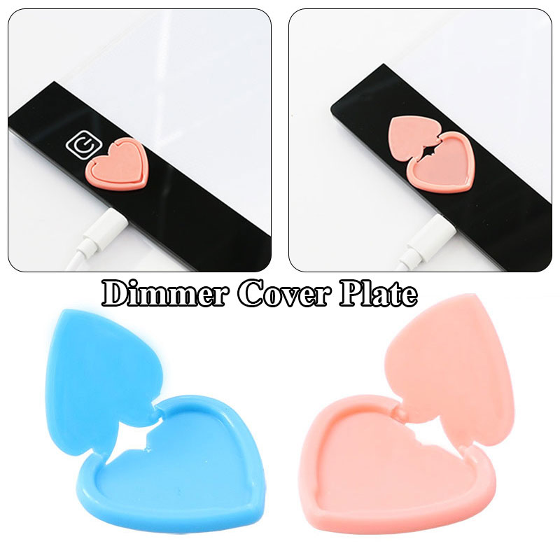 Copy Board Protector Diamond Painting Tool Dimming Cover General Shielding Button Tool Heart-shaped Solid Color Durable Plastic