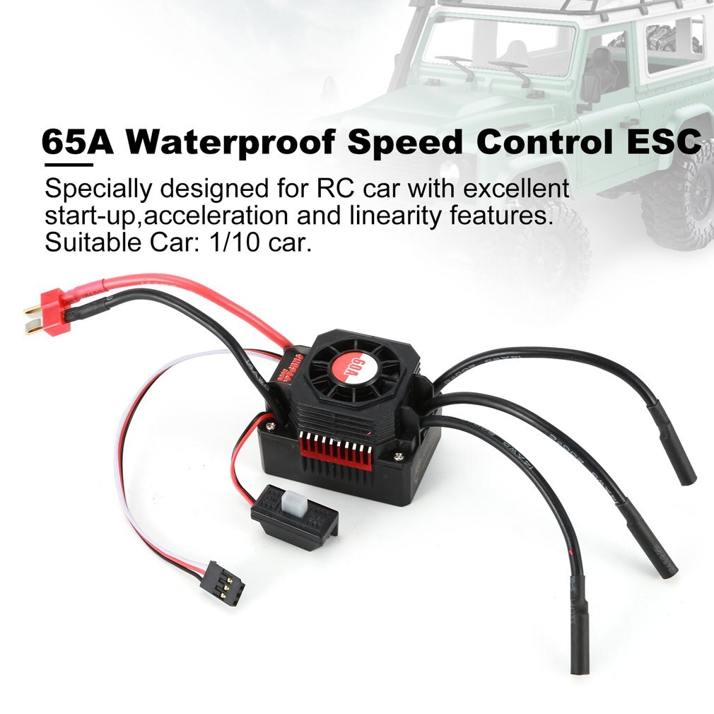 Surpasshobby Kk 60A Waterdichte Sensorless Brushless Speed Controler 2-3S Esc Voor 1:10 Rc Model Auto Onderdelen