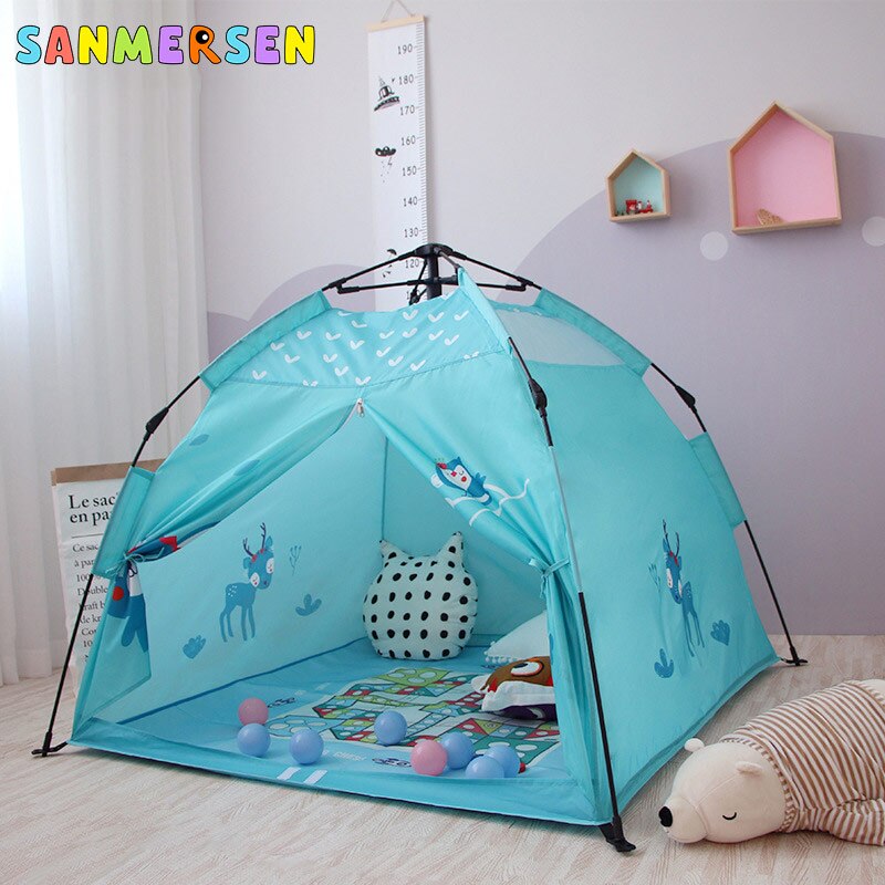 Faltbare freundlicher Zelt Spielzeug drinnen draussen Tipi Tragbare freundlicher Zelte Baby freundlicher Spielhaus Zelte freundlicher CartoonTent