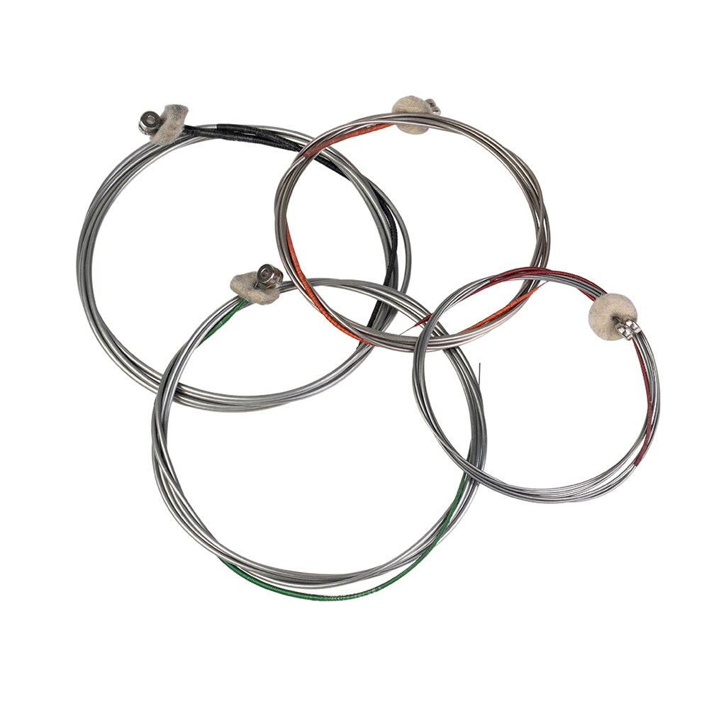 Naomi Contrabas Contrabas Snaren Vervangende Onderdelen Staal String Set Voor 1/8 Upright Double Bass Viool Accessoires