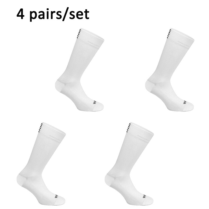 Sky Cavaliere Ciclismo Calzini E Calzettoni Uomini Donne Nero Bianco Traspirante Antiusura Bici da corsa di Sport Esterno: 4white