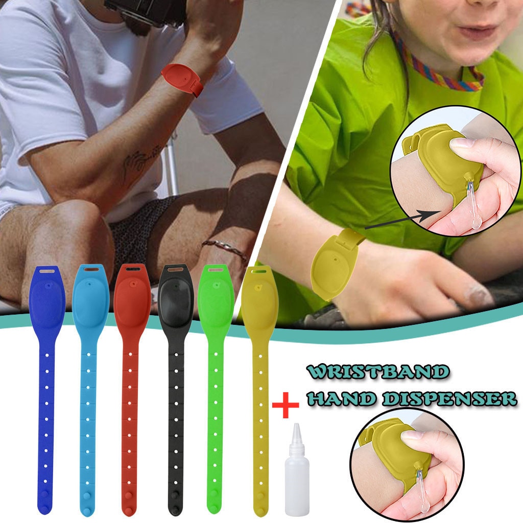 Adult Kid Liquid Wristband Hand Dispenser Handwash Gel With Whole Sanitizing Hand Dispenser Wearable Hand Sanatizer @