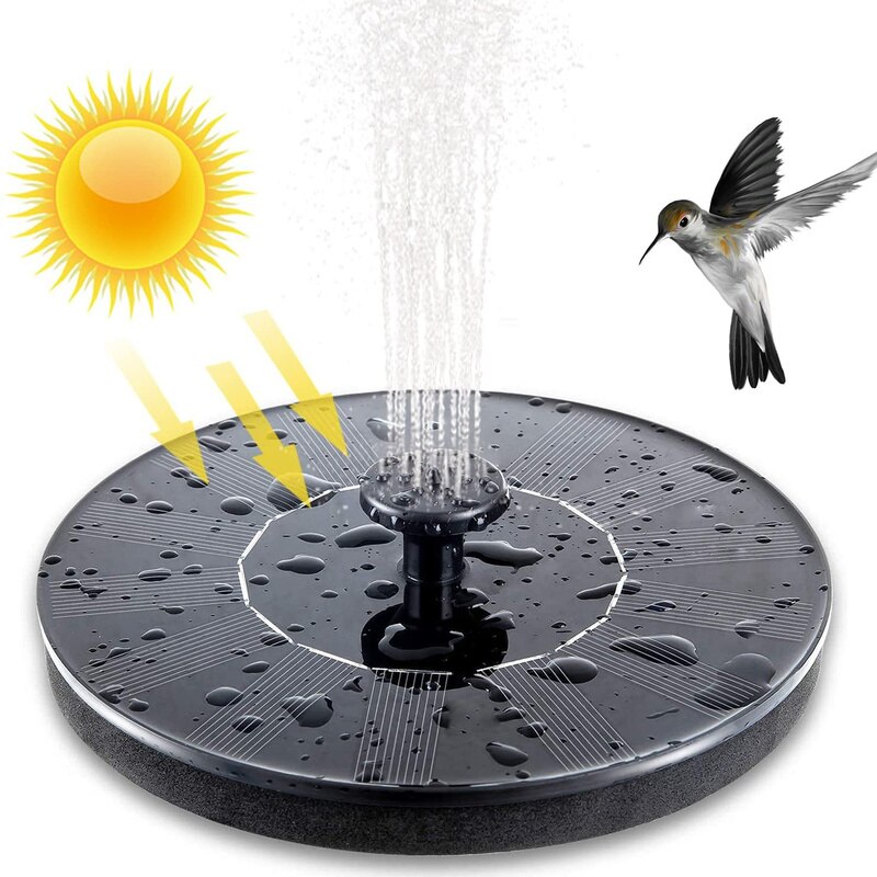 Mini fontaine solaire flottante pour piscine, étang, cascade, décoration de jardin, bain d&#39;oiseaux en plein air