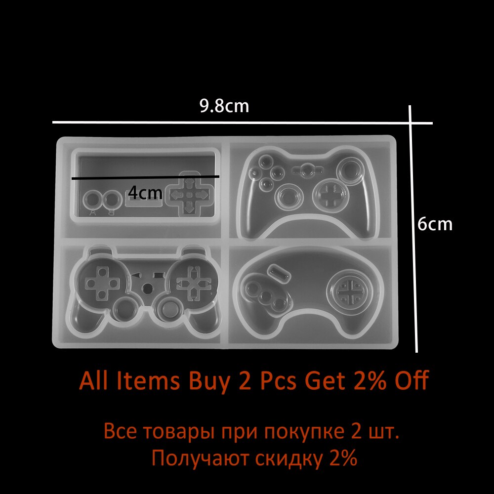 1 pièces contrôleur de jeu vidéo résine moules manette contrôleur de jeu époxy moule Silicone résine moule pour bijoux à bricoler soi-même faire des résultats