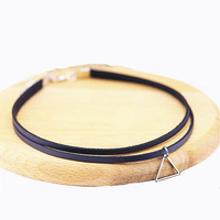 Mode Bohemen Dainty Cirkel Sieraden Ronde Minimalistische Power Kettingen Ketting Voor Vrouwen Sieraden Goedkope Kraag: Q