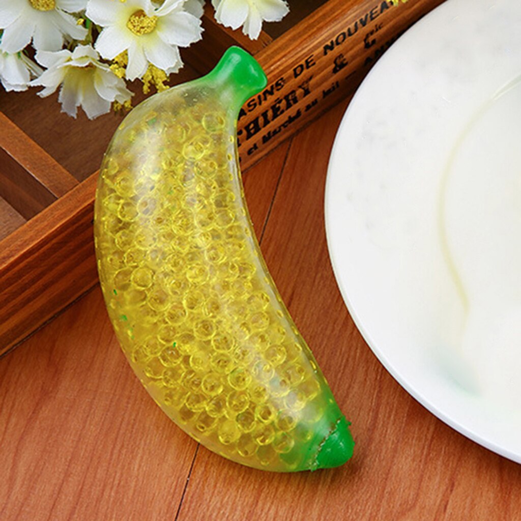 Novelty Fruit Jelly Water Squishy Fidget Banana Stress Reliever Toys
