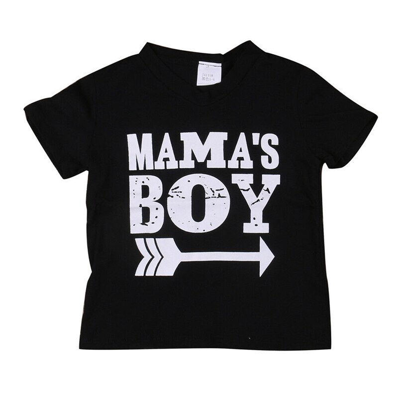 Kinder Kleinkind Infant Baby Jungen Kühlen T-Shirts Mama Junge Gedruckt Tops Baby Jungen Kurzarm Baumwolle Mischung Casual T Shirt sommer Tees: 24M