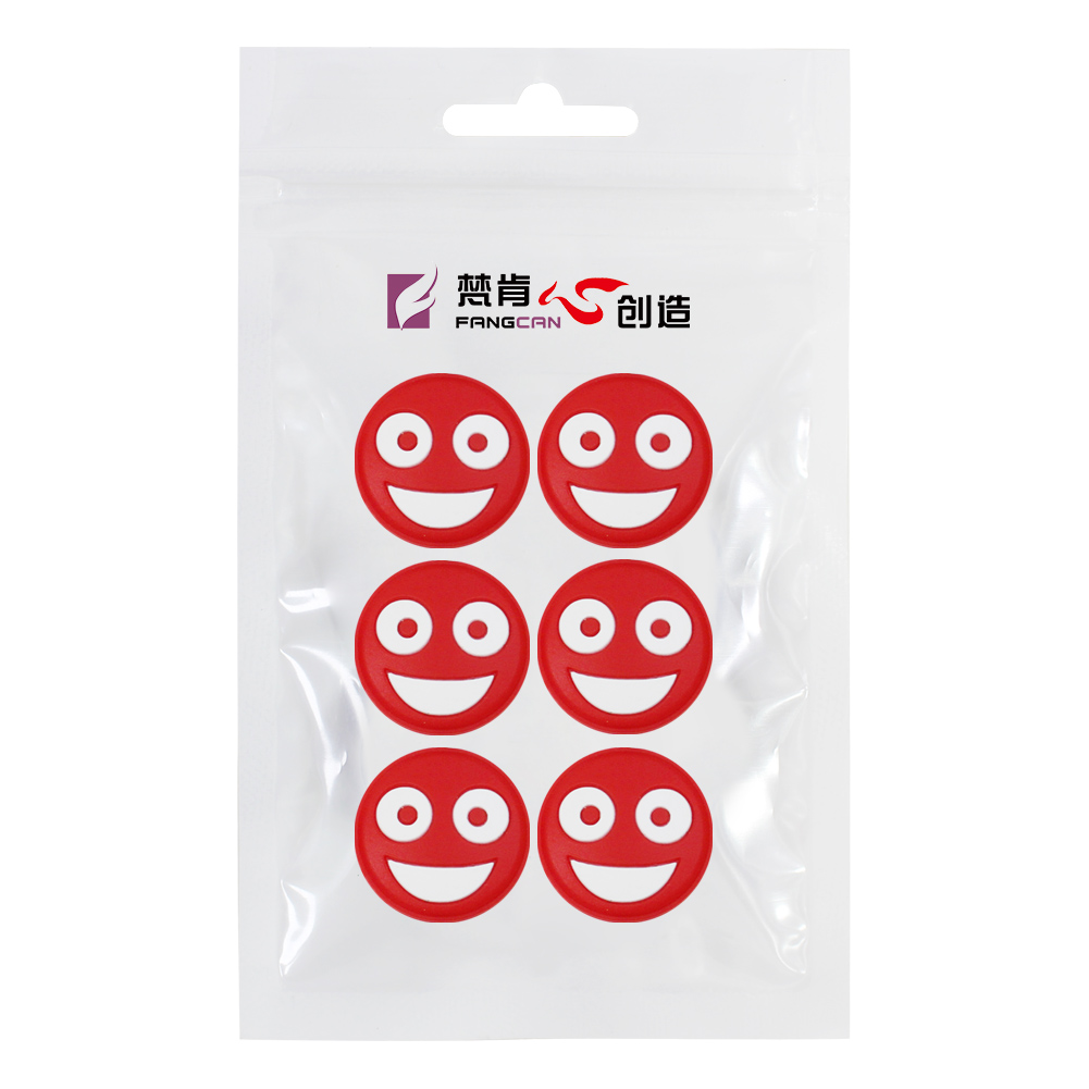 FANGCAN – raquette de Tennis Double face en Silicone, 6 pièces, amortisseur de vibrations: 6 Red