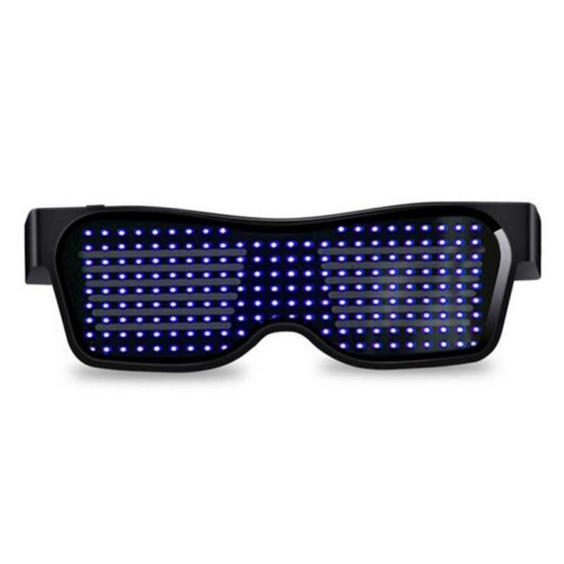 Lunettes de fête Led Bluetooth magique, contrôle par application, lumineux, Emd Dj, lunettes de fête électriques, décor de noël: A2