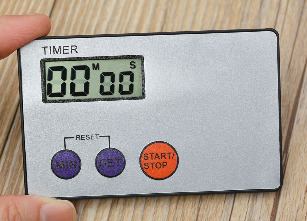 Kort timer kjøkken ultratynn timer negativ nedtelling med magnet 9 9 minutter 59 sekunder timing engelsk
