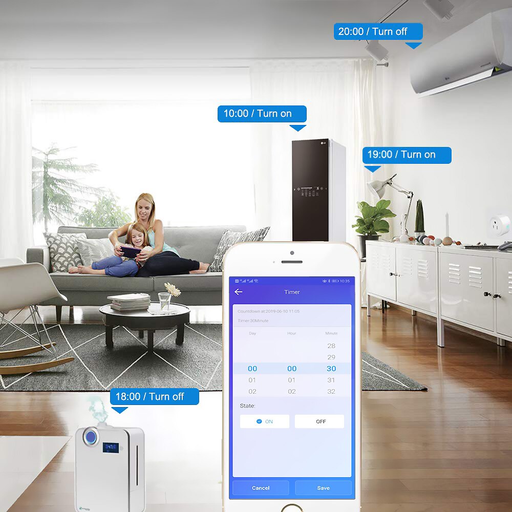 Wifi kjele smart bryter varmtvannsbereder brytere stemme fjernkontroll eu/us plugg berøringspanel timer utendørs arbeid alexa google home