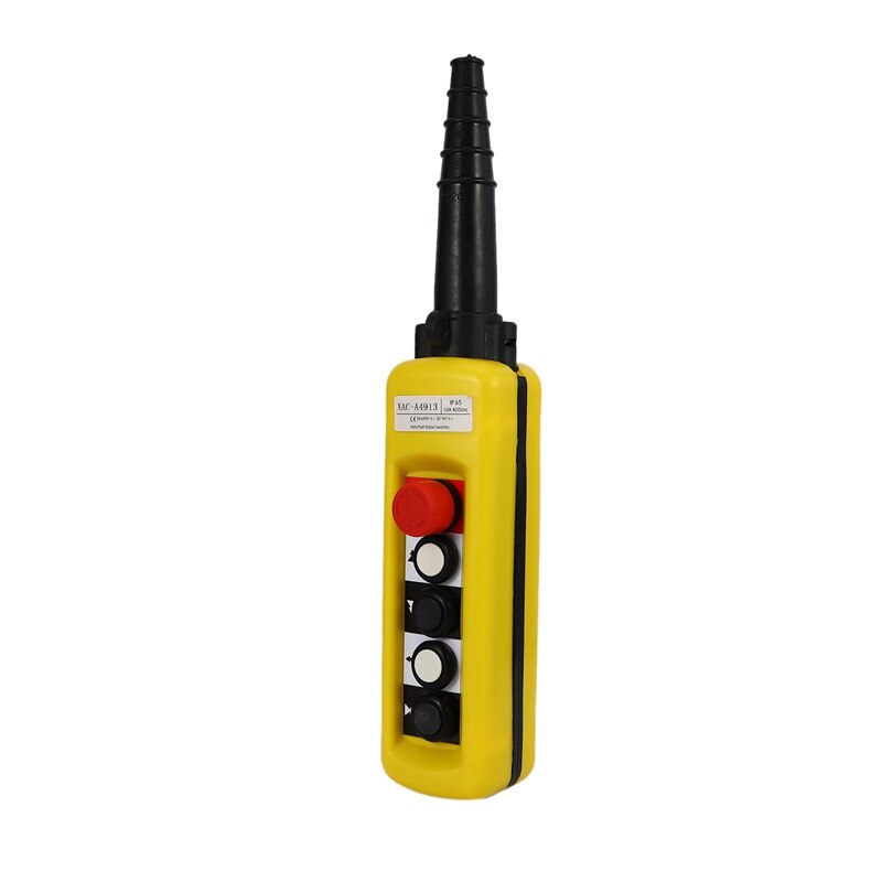 Bouton de commande de grue XAC-A4913 anti-pluie, Double vitesse à 4 boutons avec arrêt d'urgence