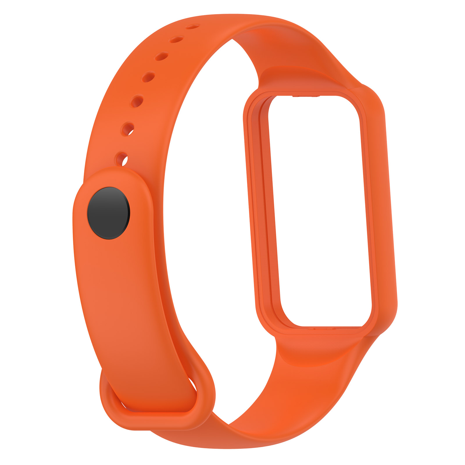 Correa para reloj Huami Amazfit Band 7, pulsera de silicona ajustable de un solo Color, repuesto de pulsera: Blue White