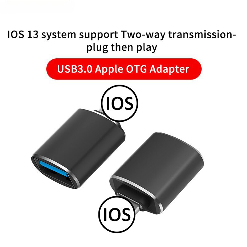 Famale USB for iphone ios13 Camera Adapter Converter Data SD Card U Disk Short OTG For iPhone 12 11 Pro XS MAX XR X 6 7 8 Plus
