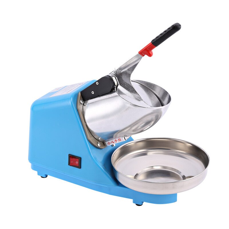 380W Electric Ice Crusher Shaver Machine Snow Cone Maker Shaved Ice DIY(220V): Blue