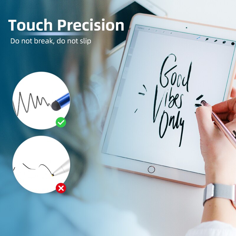 10pcs/lot Universal Stylus Pen Android Mobile Phone Capacitive Screen Touch Pen Writing Drawing for ipad Tablet PC Click Pencil