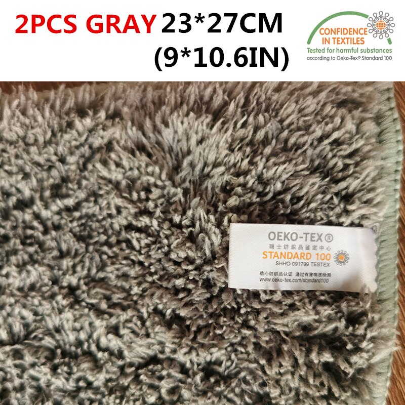 Brand Housekeeping Cleaning Cloth Super Water-absorbent Rag Fluffy Kitchen Towels Duster Dishcloth Scouring Pad Plush Dish Towel