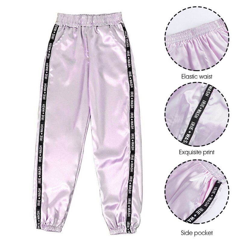 LOOZYKIT-pantalones de chándal de cintura elástica para mujer, Pantalón pitillo a rayas laterales, para correr, talla grande XL