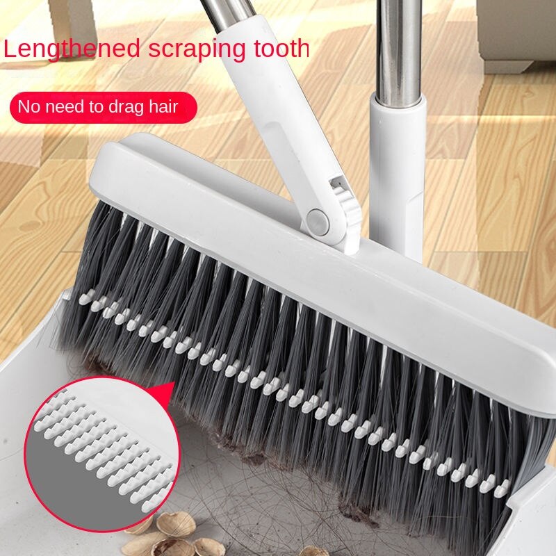 Sweep broom set combination household broom broom magic folding non-stick hair sweeping artifact single broom and dustpan