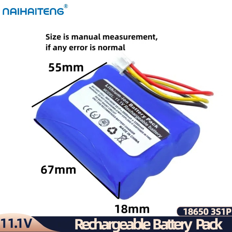 11.1V 10.8V 2600mAh 3200mAh 18650 Li-ion Rechargeable Battery Pack For DOCKIN D Fine 50W HiFi Bluetooth Speaker Backup