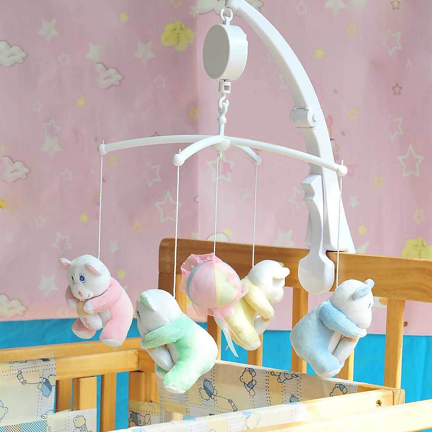 Wind-hoch Uhrwerk Mechanische Musik Kasten Musikalische Bewegung für Kleinkind Neugeborenen Baby Handy, Mobiltelefon Krippe Bett Kinderwagen Schiene freundlicher Spielzeug