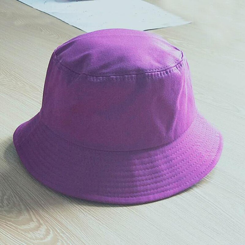 Bucket Hat für Damen & Herren - Baumwoll-Sonnenhut Unifarben - Outdoor Fischer Panama Hut