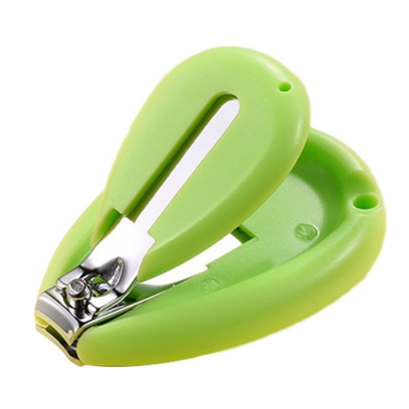 Kids Vinger Teen Cutters Baby Meisjes Jongens Douche Nail Trimmer Schaar Baby Nagelknipper Veiligheid Baby Cutter Schaar Care: green