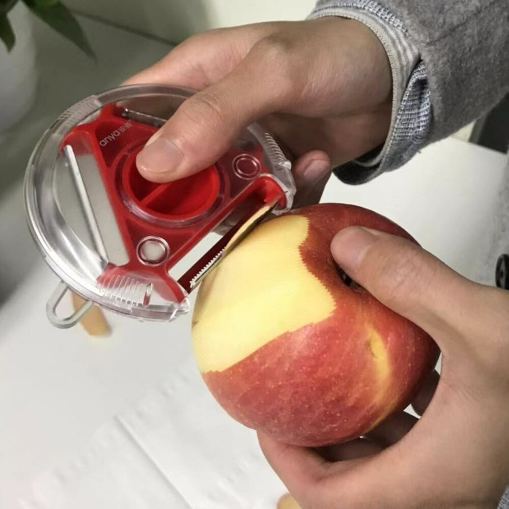 Stainless Steel Magic Trio Peeler Set Slicer Portable Peeler Shredder Cutter Multifunction Peel Blade Zesters Grater KitchenTool