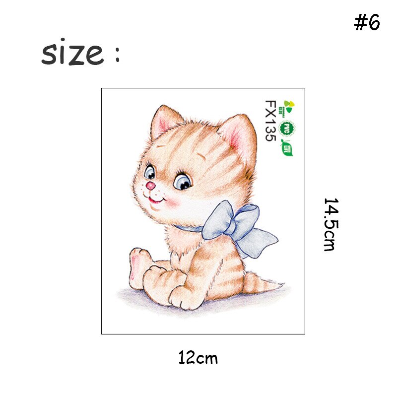 Vandtætte kat toilet klistermærker badeværelse toilet stue boligindretning sød kat mærkat plakat baggrund wallstickers kunst overføringsbilleder: Lyserød