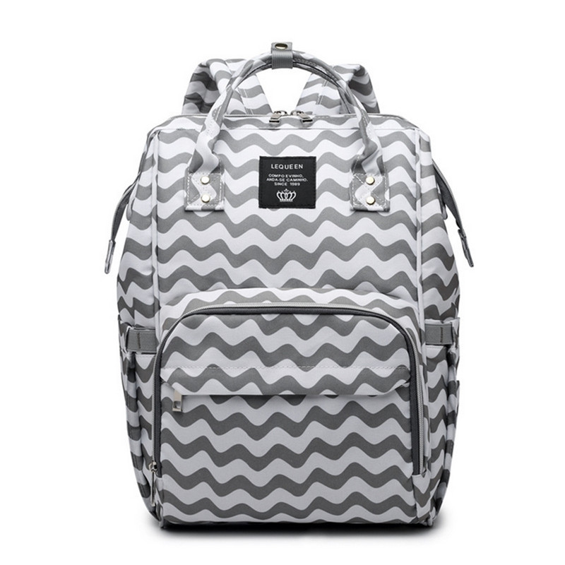 LUYO Diaper Bag Mummy Baby Care Nappy Large Capacity Waterproof Business Backpack Women Travel Bag Ring Bagpack Rugzak Back Pack